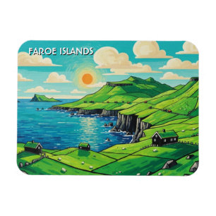 Färöarna Danmark Resa Magnet