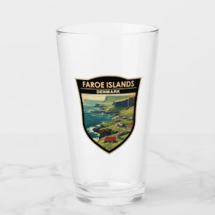 Färöarna Danmark Travel Art Vintage Glaskopp