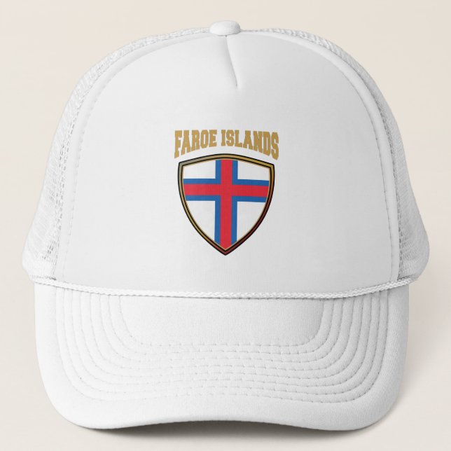 Färöarna Flagga Shield Keps (Framsida)