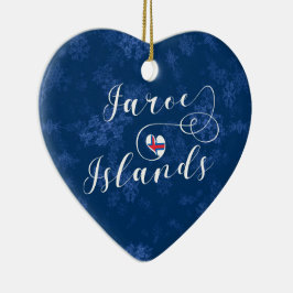 Färöarna Heart, Julgran Ornament