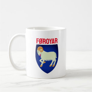 Färöarna jackar om arm (DANMARK) Kaffemugg