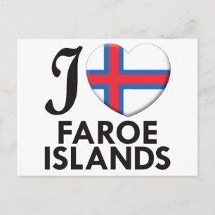 Färöarna Kärlek Vykort