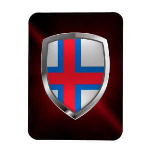 Färöarna Metallisk Emblem Magnet