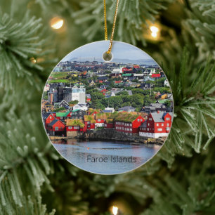 Färöarna (Torshavn) Julgransprydnad Keramik
