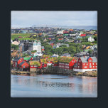 Färöarna (Torshavn) Magnet<br><div class="desc">Torshavn,  Färöarnas panoramaby</div>