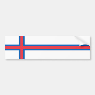 Färöarnas flagga bildekal