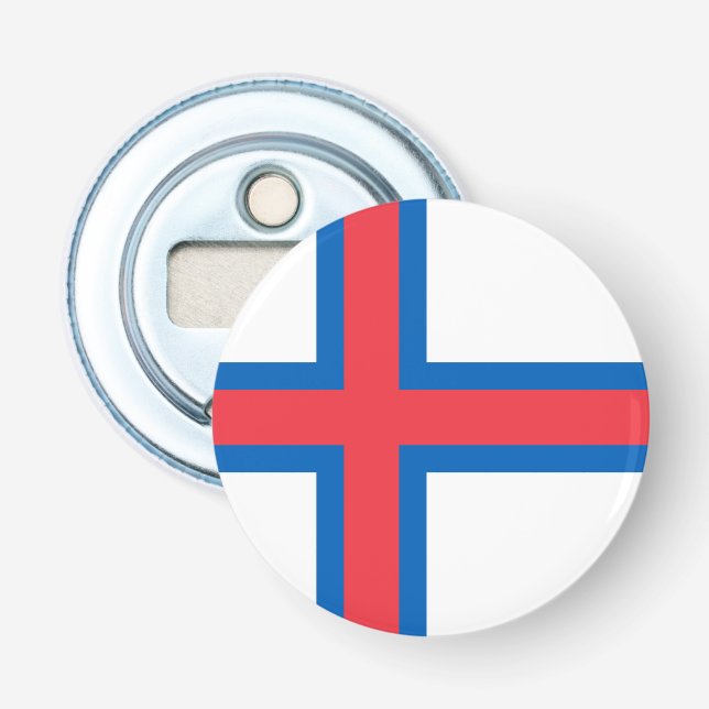Färöarnas flagga flasköppnare (Framsidan)