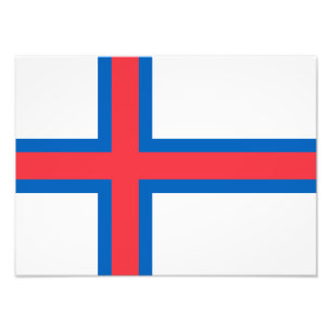 Färöarnas flagga fototryck