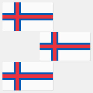 Färöarnas flagga klistermärke