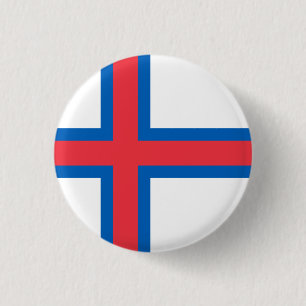 Färöarnas flagga knapp