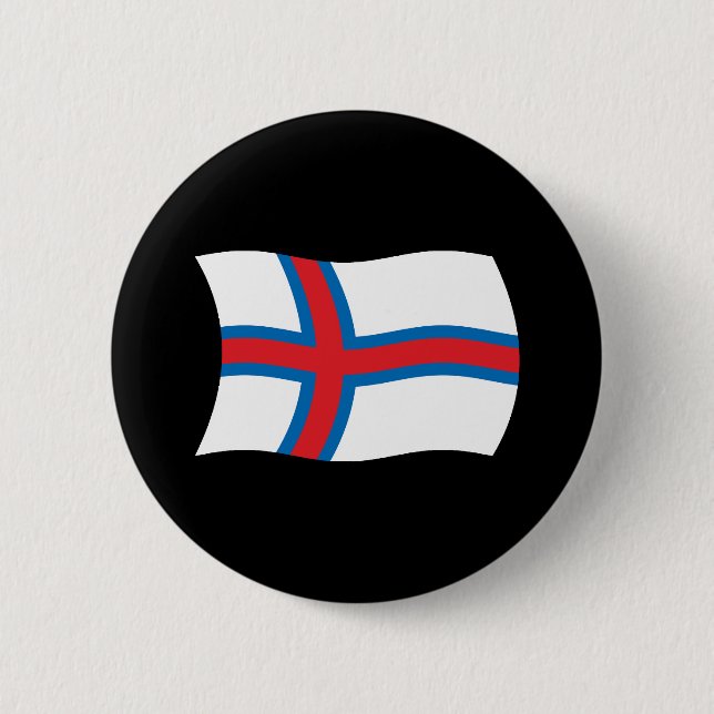 Färöarnas flagga knapp (Framsida)