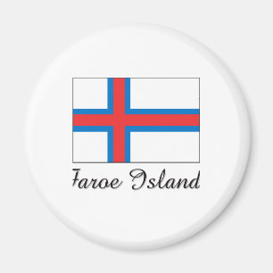Färöarnas Flagga Magnet