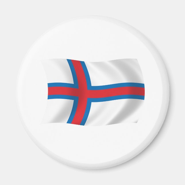 Färöarnas flagga Magnet (Framsidan)