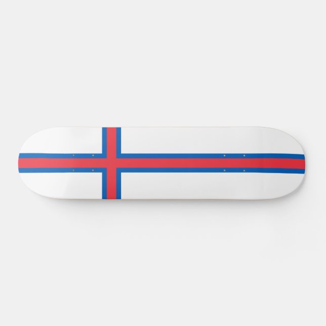 Färöarnas flagga mini skateboard bräda 18,5 cm (Horz)