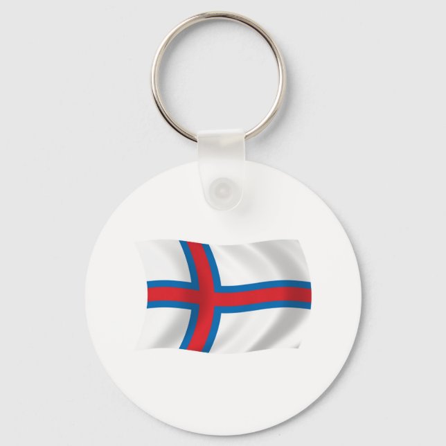 Färöarnas flagga nyckelring (Framsida)