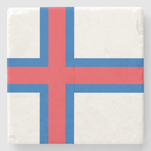 Färöarnas flagga stenunderlägg
