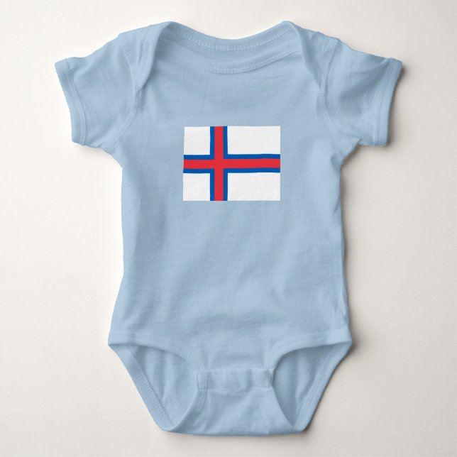 Färöarnas flagga t shirt (Framsida)
