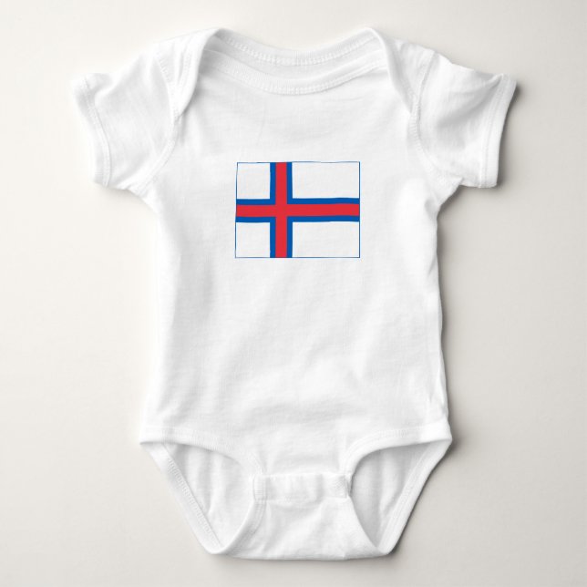 Färöarnas flagga t shirt (Framsida)