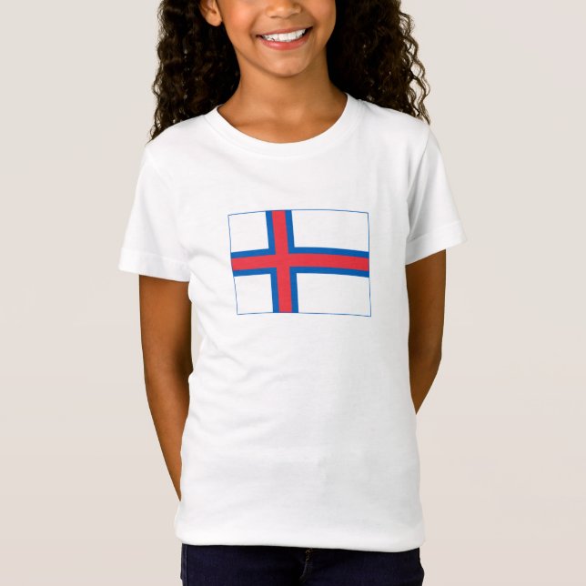 Färöarnas flagga t shirt (Framsida)