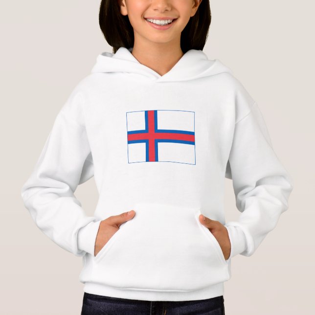 Färöarnas flagga t shirt (Framsida)