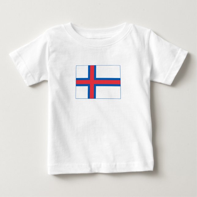 Färöarnas flagga t shirt (Framsida)