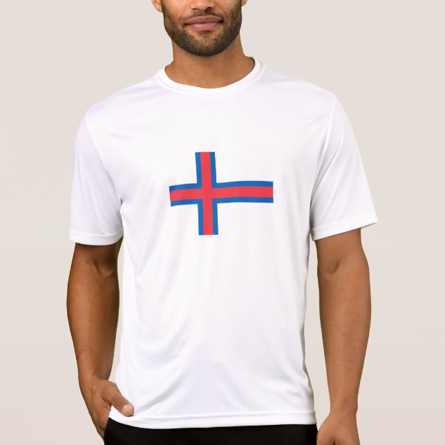 Färöarnas flagga t shirt (Framsida)