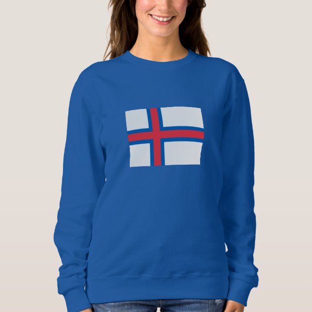 Färöarnas flagga t shirt (Framsida)