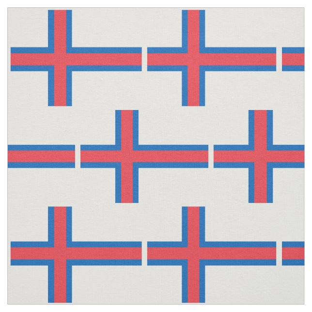 Färöarnas flagga tyg (Provkarta)
