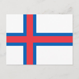 Färöarnas flagga vykort