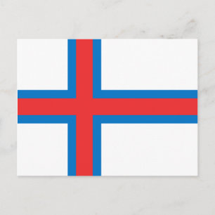Färöarnas vykort för Flagga