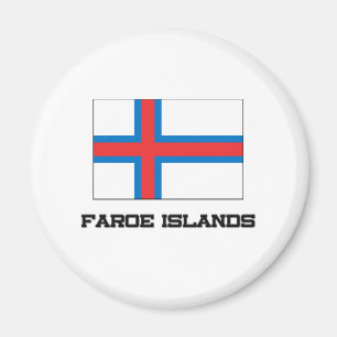 Faroe Island flagga Magnet