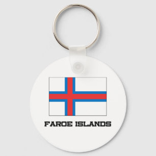 Faroe Island flagga Nyckelring