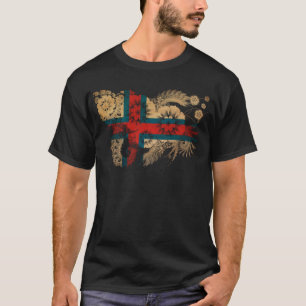 Faroe Island flagga Tee Shirt