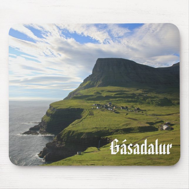Faroese by av Gásadalur: Mousepad Musmatta (Framsidan)