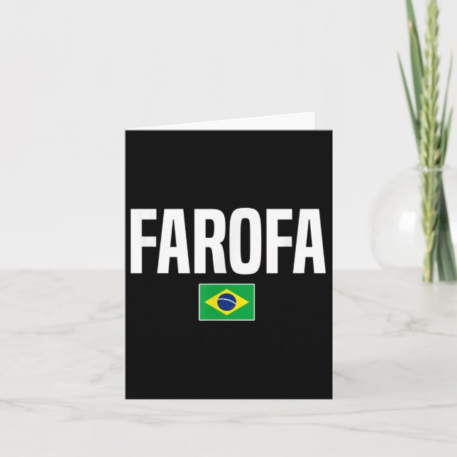 Farofa Brasiliansk Brasilien Kort (Framsida)