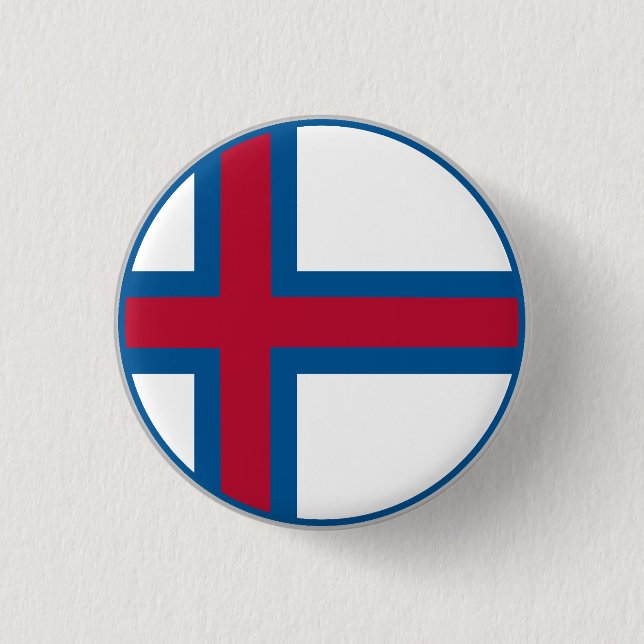 Färöflagga Knapp (Framsida)