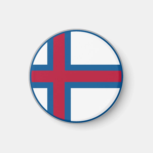 Färöflagga Magnet (Framsidan)