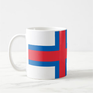Färöiska flagga mugg