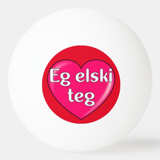 Färöiska - jag kärlek du pingisboll (Baksidan)