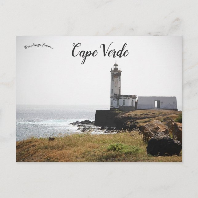 Farol de D Maria Pia Kap Verde Vykort (Framsida)
