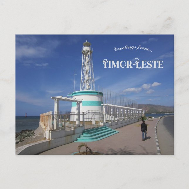 Farol Lighthouse i Dili Timor Leste Vykort (Framsida)