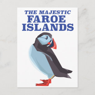 Faroöarnas Puffin-fågel Vykort