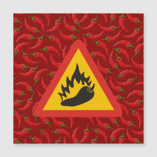 Faroskylt för hett pepparpeppar