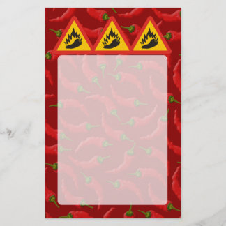 Faroskylt för hett pepparpeppar flygblad