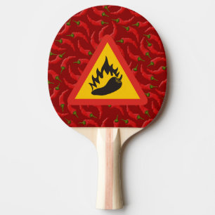 Faroskylt för hett pepparpeppar pingisracket