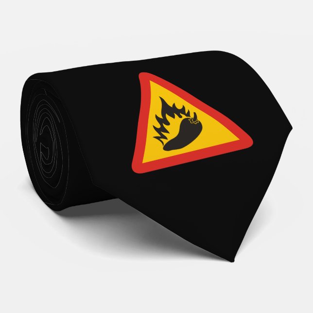 Faroskylt för hett pepparpeppar slips (Rullad)