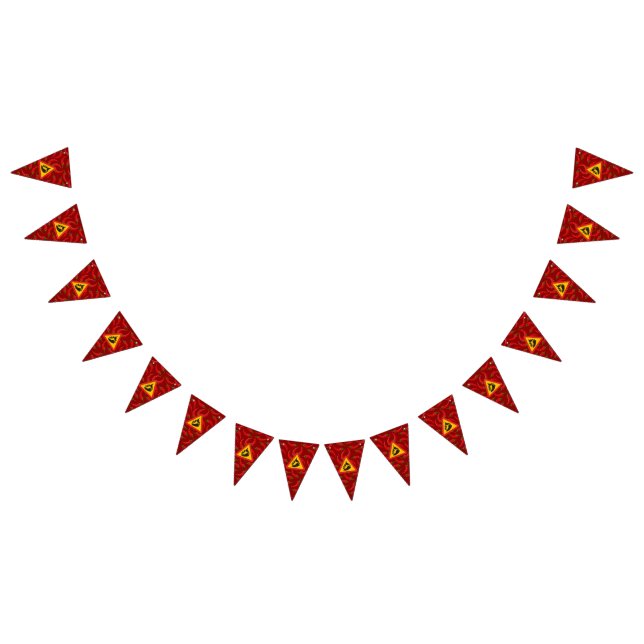 Faroskylt för hett pepparpeppar vimplar (Alla)