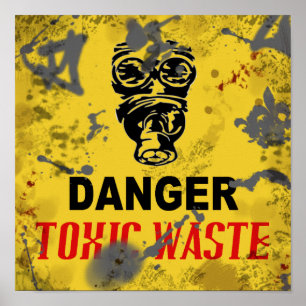 Farotoxiskt Slösa efter akukalypse 12 x 12 tum Poster