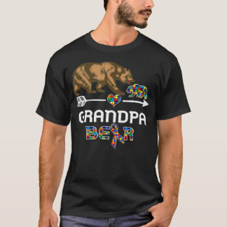 Farpa Bear Autism Awareness Autism Grandpa T Shirt