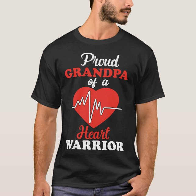 Farpa Kongenital Heart Defect Warrior CHD Awaren T Shirt (Framsida)